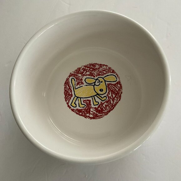 ROOM CREATIVE Color Me Happy Dog Dish Large - Picture 1 of 5